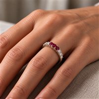 Anello Fanton Gioielli Donna ANELLI RUBINO in Oro Rubino 0.30 Ct ANOR-370-52 - ANOR-370-52
